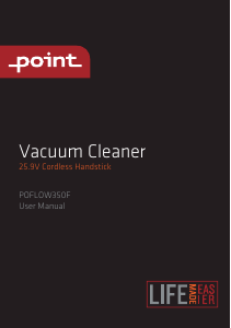 Bruksanvisning Point POFLOW350F Dammsugare