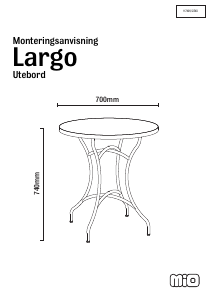 Mode d’emploi Mio Largo Table de jardin