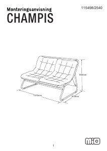 كتيب Mio Champis كرسي حديقة