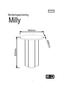 Bruksanvisning Mio Milly Sängbord