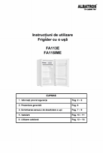 Manual Albatros FA115IME Frigider