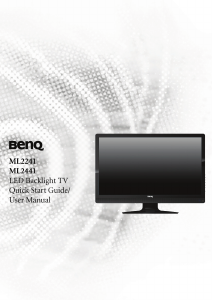 Bruksanvisning BenQ ML2441 LCD skärm