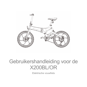 Bedienungsanleitung Bohlt X200OR Faltrad