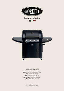 Bruksanvisning Boretti Robusto Forte Utegrill