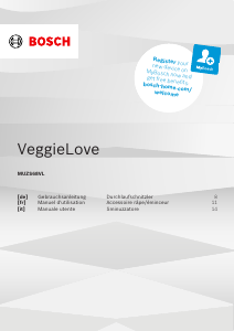 Mode d’emploi Bosch MUMS6ZS19D VeggieLove Robot de cuisine