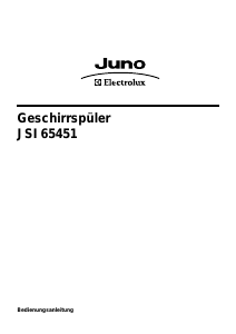 Bedienungsanleitung Juno-Electrolux JSI65451A Geschirrspüler
