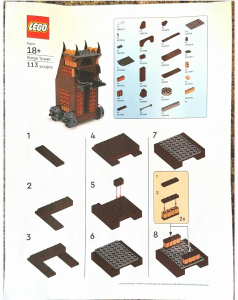 Manual Lego set SIEGETOWER-1 Lord of the Rings Siege tower