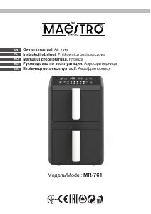 Руководство Maestro MR-761 Хлебопечка