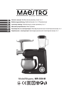 Handleiding Maestro MR-559-M Keukenmachine