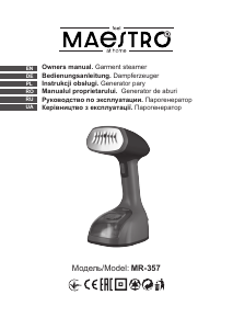 Manual Maestro MR-357 Aparat de călcat cu abur