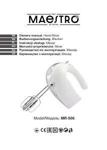 Manual Maestro MR-506 Mixer de mână