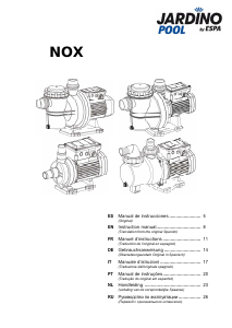 Manual Jardino NOX 25 6M Bomba de piscina