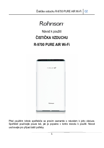 Manuál Rohnson R-9700 Čistička vzduchu