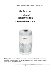 Manuál Rohnson R-9440 Čistička vzduchu