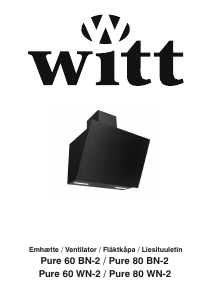 Bruksanvisning Witt Pure 80 WN-2 Köksfläkt