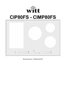 Bruksanvisning Witt CIP80FS Häll