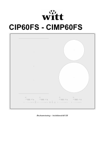 Bruksanvisning Witt CIMP60FS Häll