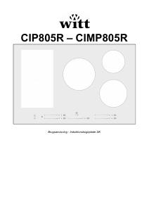 Brugsanvisning Witt CIMP805R Kogesektion