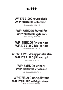 Mode d’emploi Witt WR178BI280 Réfrigérateur