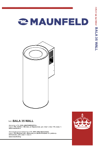 Руководство Maunfeld Bala 35 Wall Кухонная вытяжка