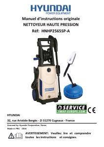 Mode d’emploi Hyundai HNHP2565SP-A Nettoyeur haute pression