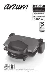 Bedienungsanleitung Arzum AR 2007 Kontaktgrill