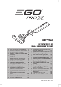 Návod EGO HTX7500S Plotové nožnice