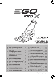 Руководство EGO LMX7600SP Газонокосилка