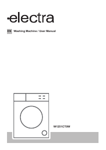 Bruksanvisning Electra W1251CT0W Tvättmaskin