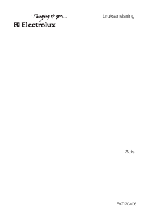 Bruksanvisning Electrolux EKD70406W Spis