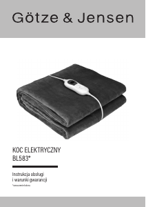 Instrukcja Götze & Jensen BL583E Koc elektryczny