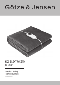 Instrukcja Götze & Jensen BL583BD Koc elektryczny