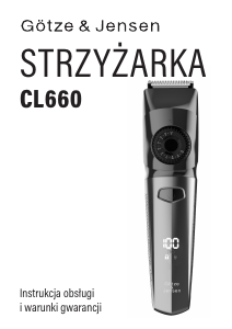 Instrukcja Götze & Jensen CL660 Strzyżarka do włosów