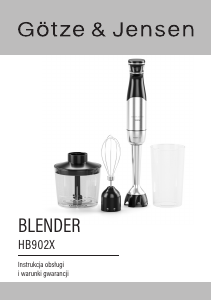 Instrukcja Götze & Jensen HB902X Blender ręczny