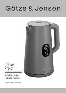 Instrukcja Götze & Jensen KT940M Czajnik