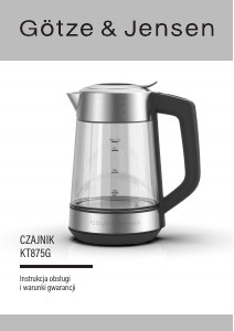 Instrukcja Götze & Jensen KT875G Czajnik