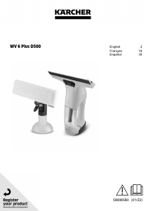 Mode d’emploi Kärcher WV 6 Plus D500 Nettoyeur de vitres