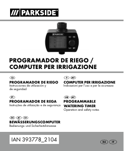 Manual Parkside IAN 393778 Computador de rega