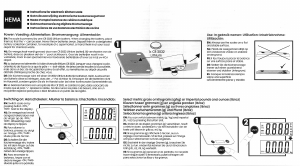 Mode d’emploi Hema 80.81.0018 Balance de cuisine