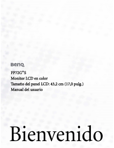 Manual de uso BenQ FP72G+S Monitor de LCD