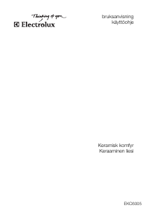 Käyttöohje Electrolux EKC6005 Liesi