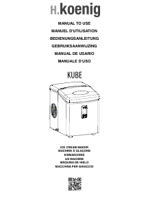 Mode d’emploi H.Koenig Kube KB15 Machine à glaçons