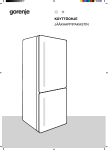 Käyttöohje Gorenje NRK618D6X4WF Jääkaappipakastin
