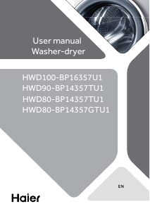 Mode d’emploi Haier HWD100-BP16357U1 Lave-linge séchant