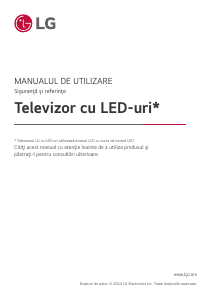 Manual LG 50UM662H4LC Televizor LED