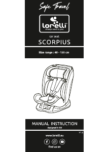 كتيب Lorelli Scorpius مقعد طفل بالسيارة