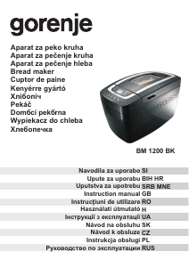 Manual Gorenje BM1200BK Mașina de pâine