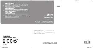 Manual de uso Edenwood 960824 Jumbo Curved Radiodespertador