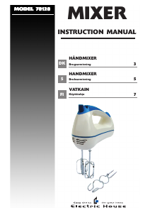 Brugsanvisning Electric House 70120 Håndmixer