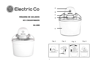 Manual Electric Co BL1200 Máquina de gelado